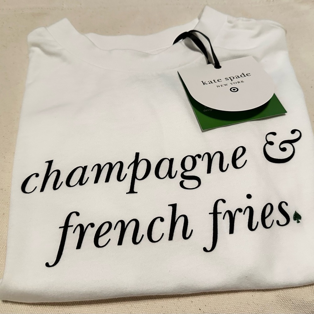 Kate Spade x Target Champagne and French Fries T-Shirt Short-sleeve